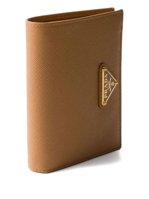 Prada small saffiano-leather wallet - Brown