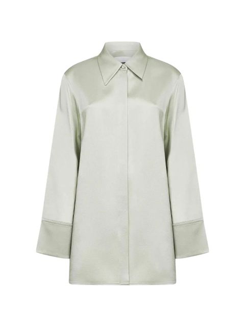 Jil Sander wide-cuff shirt - Green - zdjęcie produktu nr 1