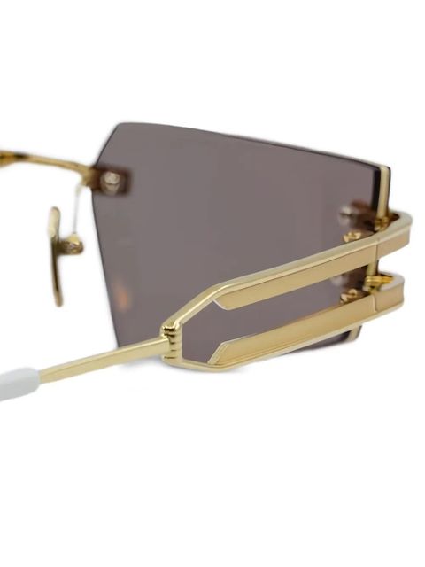 Balmain logo-detail sunglasses - Gold