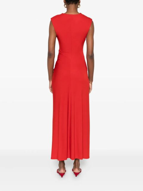 Simkhai cowl-neck draped midi dress - Red