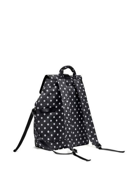 GANNI polka dot buckle backpack - Black