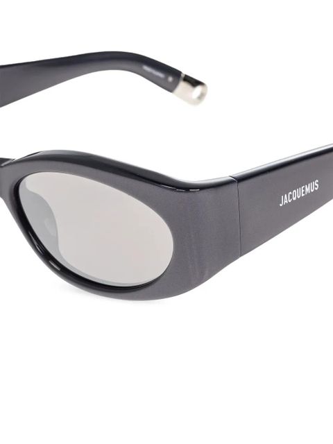 Jacquemus logo-print sunglasses - Grey - zdjęcie produktu nr 2