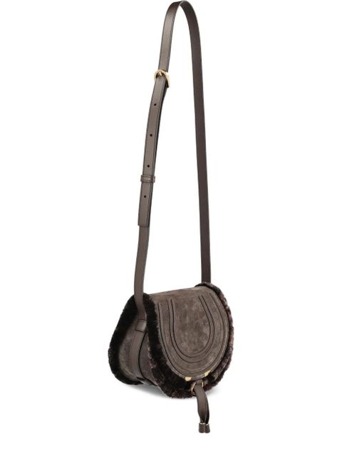 Chloé small Marcie saddle crossbody bag - Brown - zdjęcie produktu nr 1