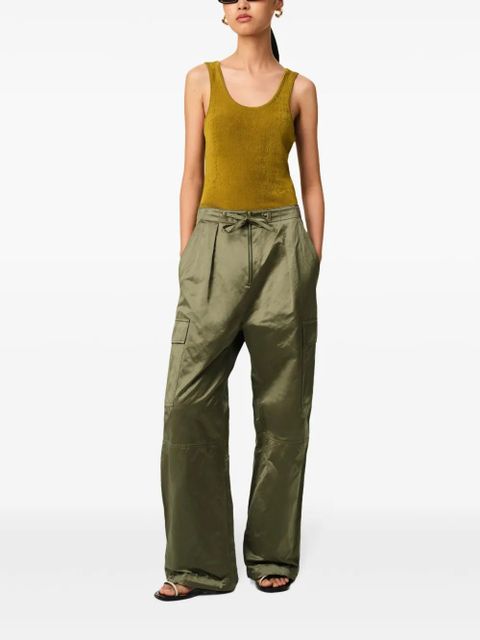 AMI Paris zipped cargo pants - Green