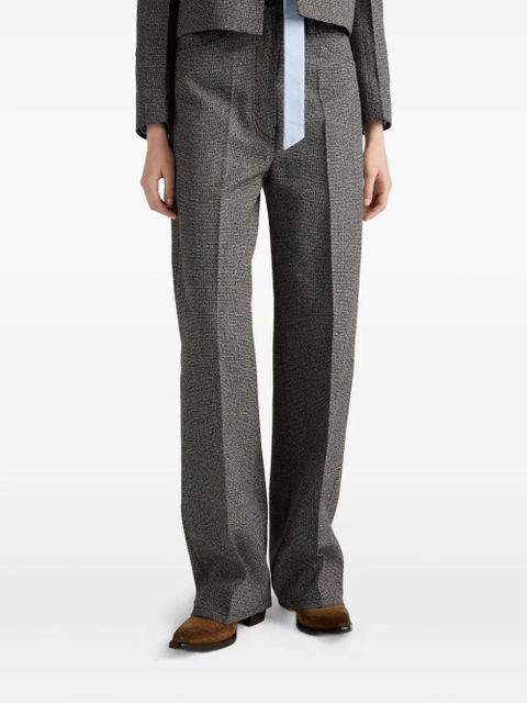 Prada prince of wales check trousers - Grey