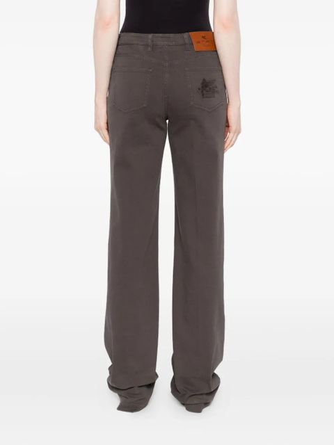 ETRO button-fly straight trousers - Grey