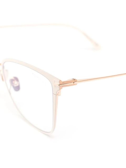 TOM FORD Eyewear cat-eye frame glasses - Neutrals
