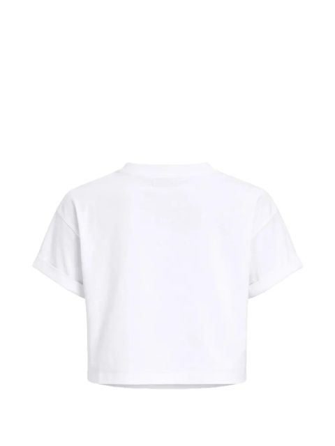 TWINSET embroidered cropped T-shirt - White - zdjęcie produktu nr 2