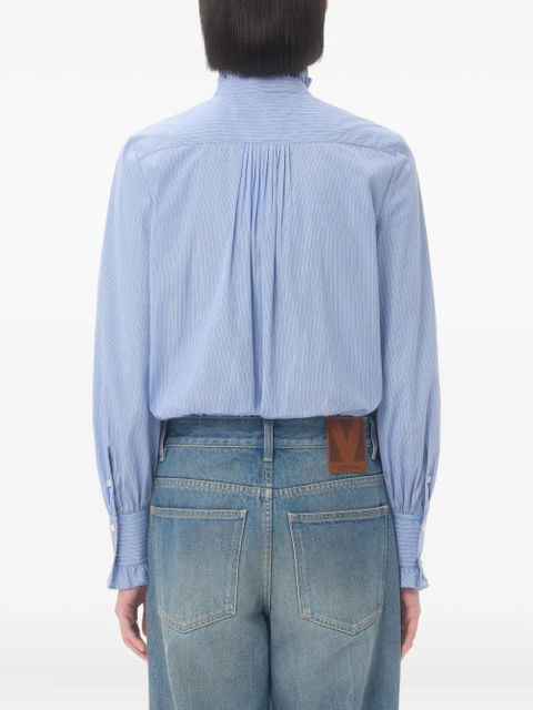 Valentino Garavani striped poplin shirt - Blue - zdjęcie produktu nr 2