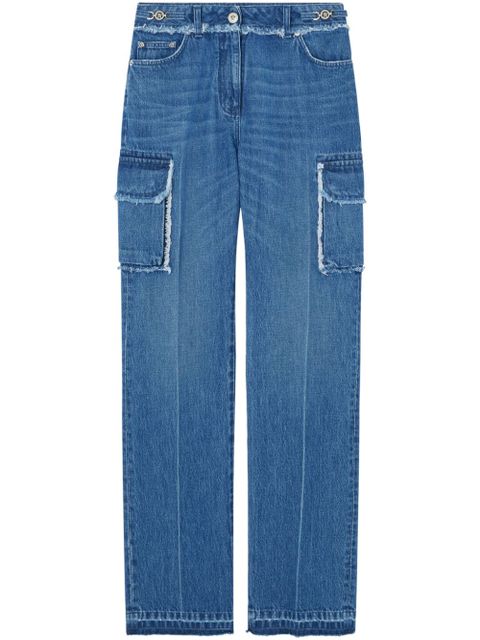 Versace frayed cargo jeans - Blue - zdjęcie produktu nr 1