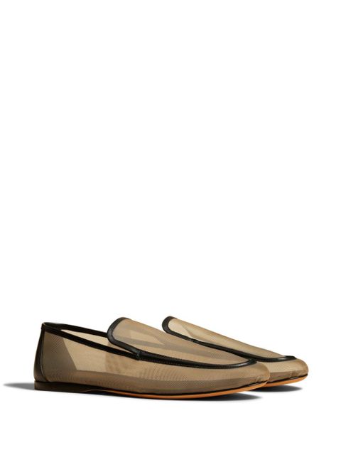 KHAITE The Alessia mesh loafers - Neutrals