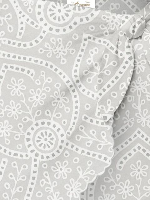 MC2 Saint Barth floral embroidered mini skirt - Grey - zdjęcie produktu nr 2