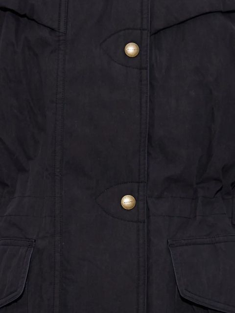 MARANT ÉTOILE Damone hooded buttoned coat - Black