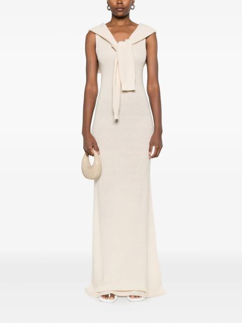 Aya Muse Vao sleeveless maxi dress - Neutrals - zdjęcie produktu nr 2