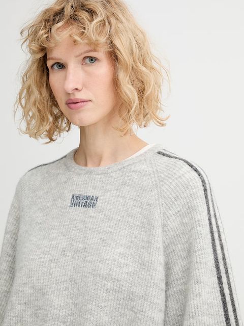 American Vintage sweter z domieszką alpaki