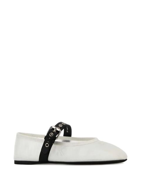 Miu Miu buckle-strap ballet flats - White - zdjęcie produktu nr 2