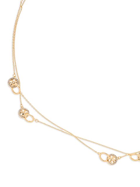 Tory Burch round-motifs long necklace - Gold