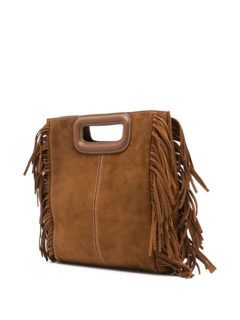 Maje fringe handle bag - Brown