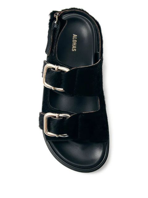 ALOHAS Harper double-buckle sandals - Black