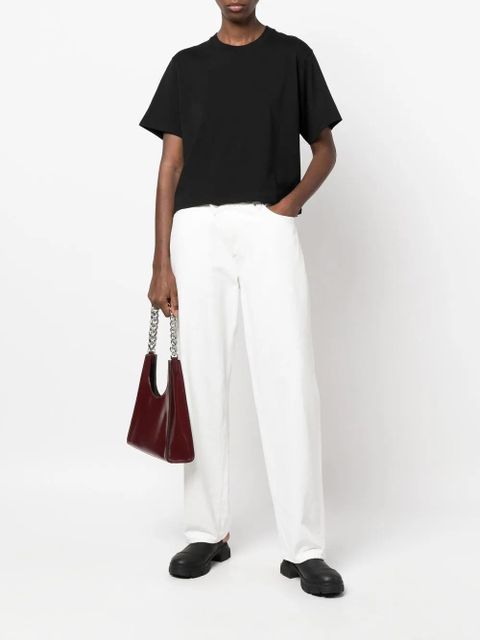 LouLou de Saison crew-neck straight-hem T-shirt - Black - zdjęcie produktu nr 2