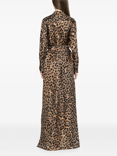 TOM FORD leopard-print dress - Brown
