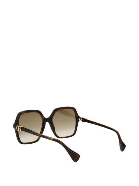 Gucci Eyewear logo-detail sunglasses - Brown