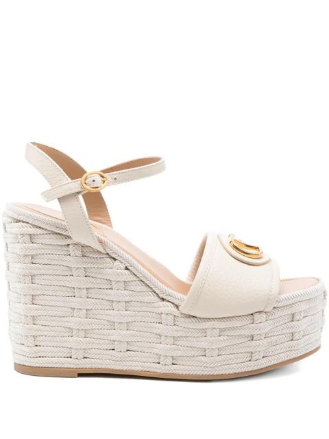 Valentino Garavani 120mm wedge sandals - Neutrals - zdjęcie produktu nr 1