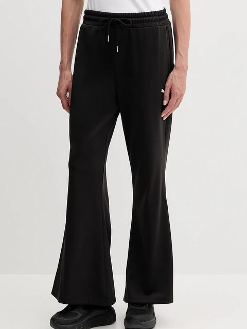 Puma spodnie dresowe damskie kolor czarny gładkie 632045 - zdjęcie produktu nr 1