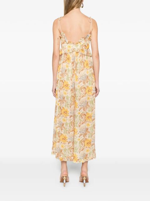 ZIMMERMANN ruffled floral jumpsuit - Neutrals