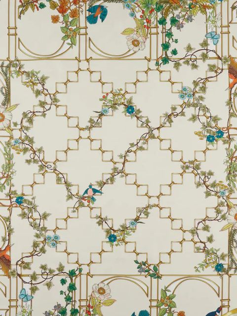 Gucci graphic-print silk scarf - Neutrals