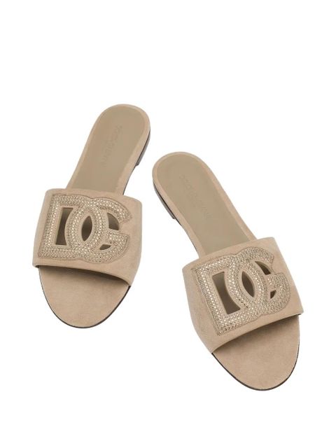 Dolce & Gabbana crystal-embellished sandals - Neutrals - zdjęcie produktu nr 2