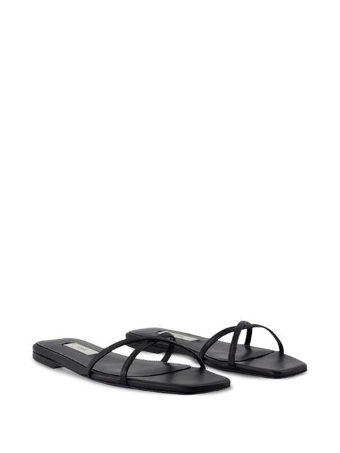 TOTEME crossover leather sandals - Black - zdjęcie produktu nr 2