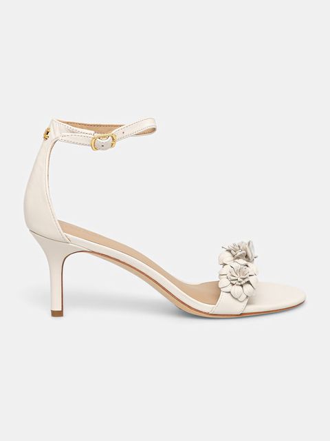 Lauren Ralph Lauren sandały na wysokim obcasie skórzane Allie M Flwr - zdjęcie produktu nr 1