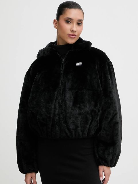 Tommy Jeans kurtka kolor czarny przejściowa oversize DW0DW21669 - zdjęcie produktu nr 1