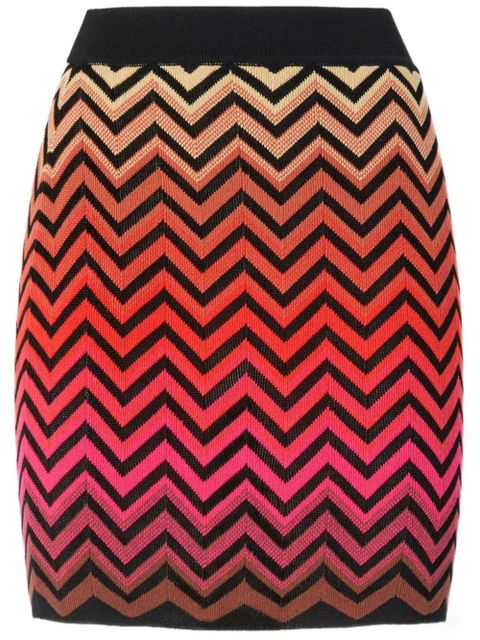 Missoni zigzag-pattern degradé mini skirt - Orange - zdjęcie produktu nr 1