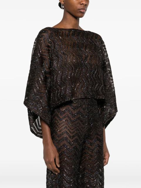 Missoni zigzag sweater - Brown