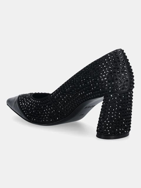 BOSS czółenka Gracey kolor czarny na słupku 50552802