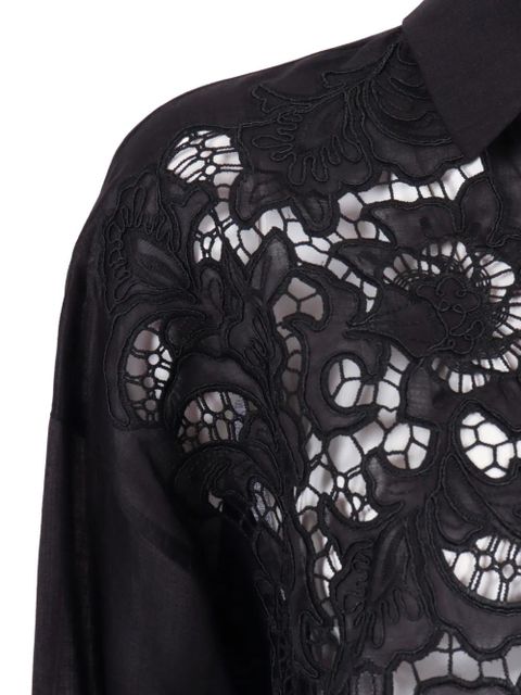 Max Mara embroidery cali shirt - Black