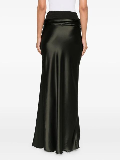 Nanushka Letto draped-detail maxi skirt - Green