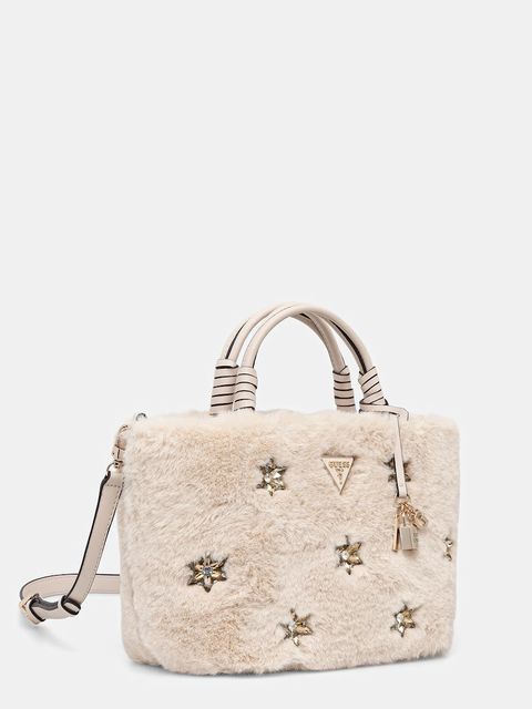 Guess torebka SHAIDA kolor beżowy HWWE81 43220