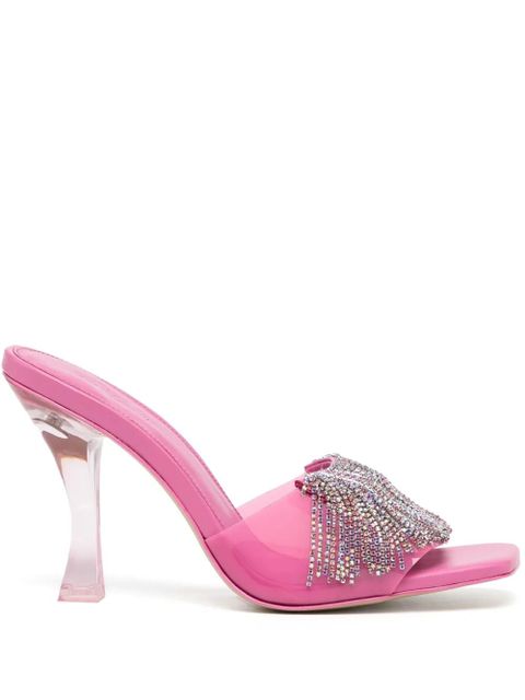 Cult Gaia 120mm crystal-embellished open-toe mules - Pink - zdjęcie produktu nr 1