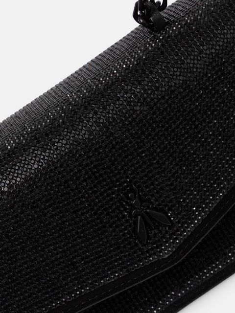 Patrizia Pepe torebka skórzana kolor czarny