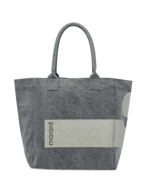 ISABEL MARANT Yenky logo-print tote bag - Grey - zdjęcie produktu nr 1