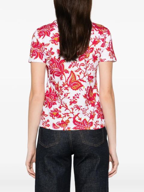 ETRO floral-print T-shirt - White