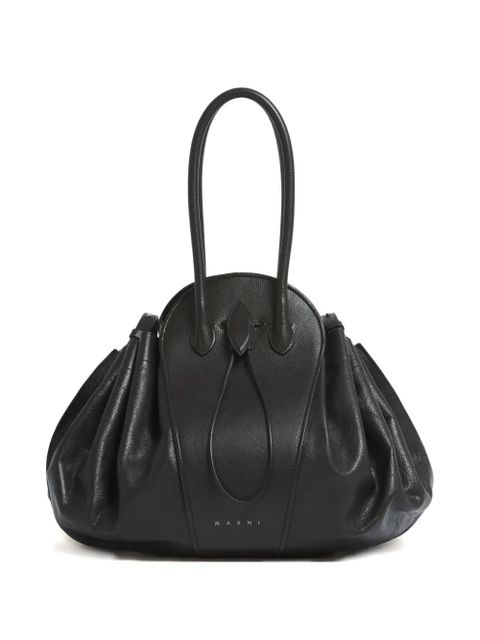 Marni tubular handle tulipea shoulder bag - Black - zdjęcie produktu nr 1