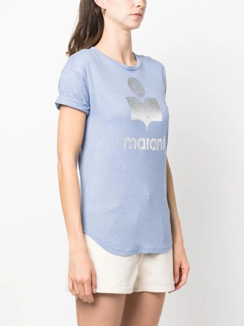 MARANT ÉTOILE Koldi logo-print T-shirt - Blue