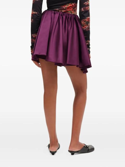GANNI draped mini skirt - Purple - zdjęcie produktu nr 2