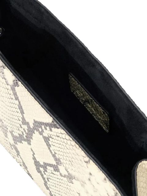 STAUD snakeskin coco shoulder bag - Neutrals