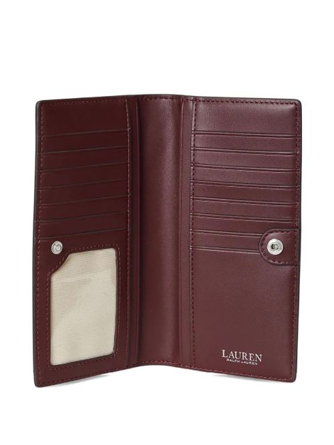 Lauren Ralph Lauren logo leather wallet - Red