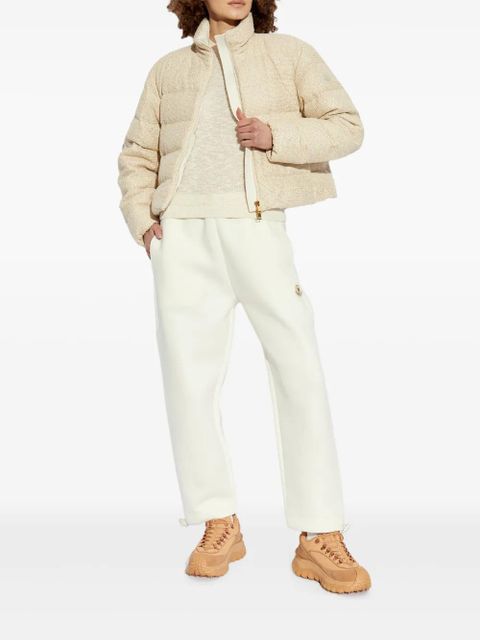 Moncler bouclé open-knit t-shirt - Neutrals